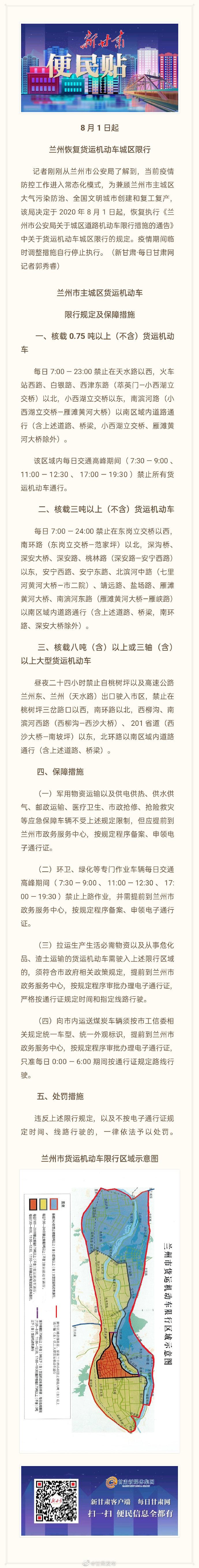 【兰州限行区域，兰州限行区域图高清图2024】-第3张图片