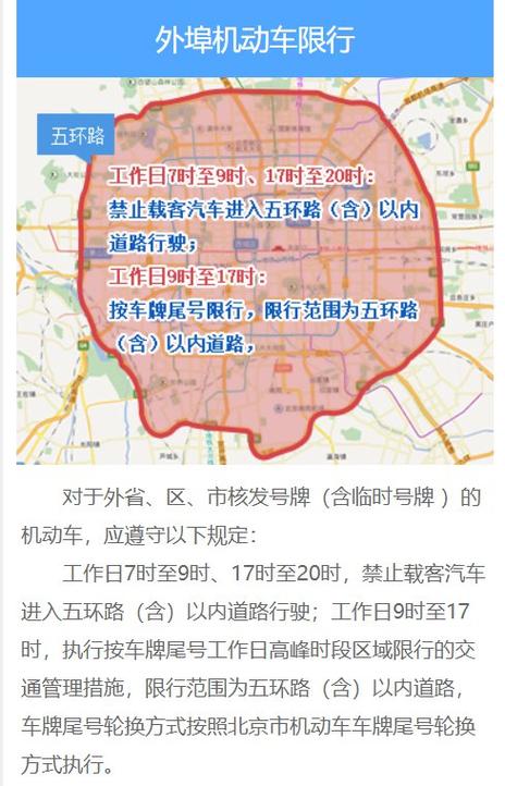 北京外地车限行-北京外地车限行时间段几点到几点-第3张图片