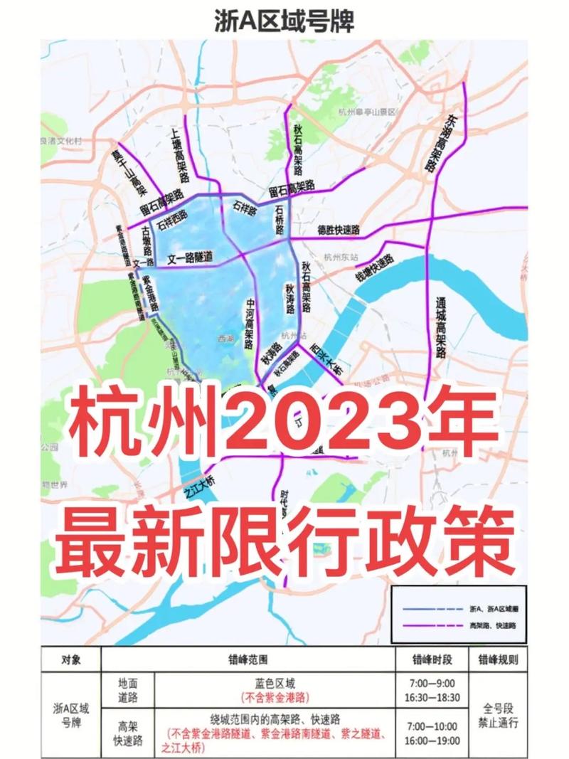 杭州市外地车限行区域、杭州市外地车限行区域和限行时间2024