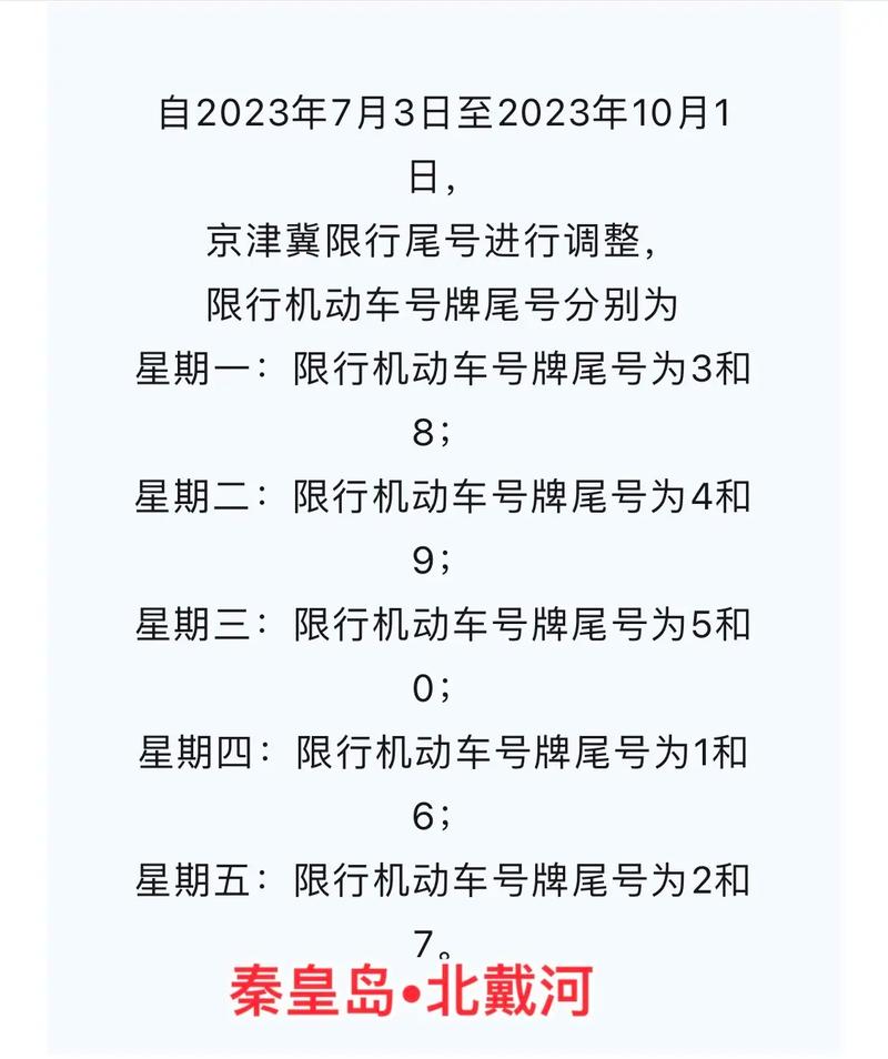 秦皇岛今日限号-秦皇岛今日限号多少-第2张图片