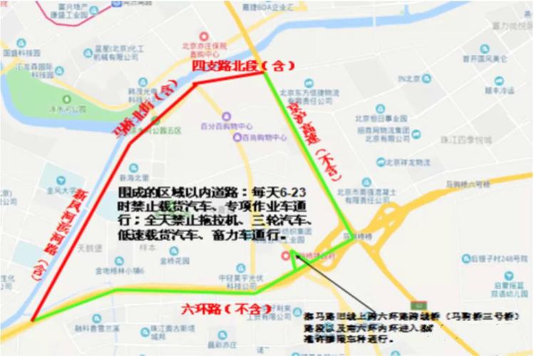 北京限行区域范围图、北京限行区域范围图 进京证