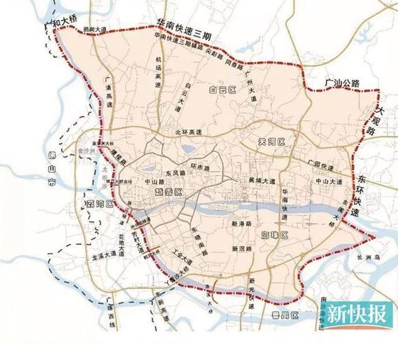 广州限行区域地图-广州限行区域地图开四停四-第4张图片