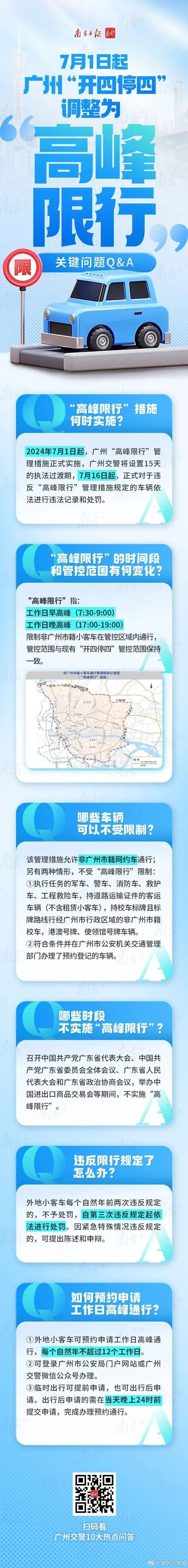 广州限行区域地图-广州限行区域地图开四停四-第5张图片