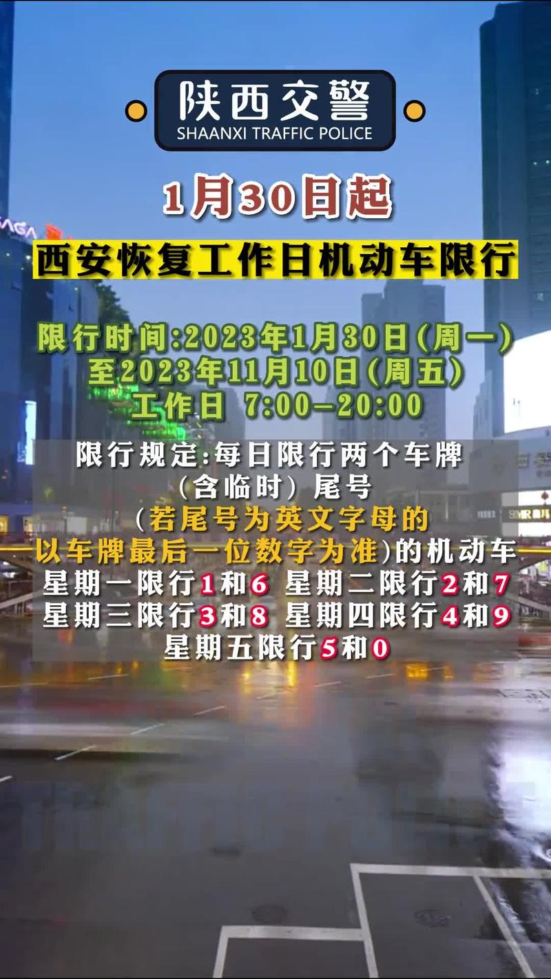 西安周一限号是多少、西安限行免罚有几次机会-第7张图片