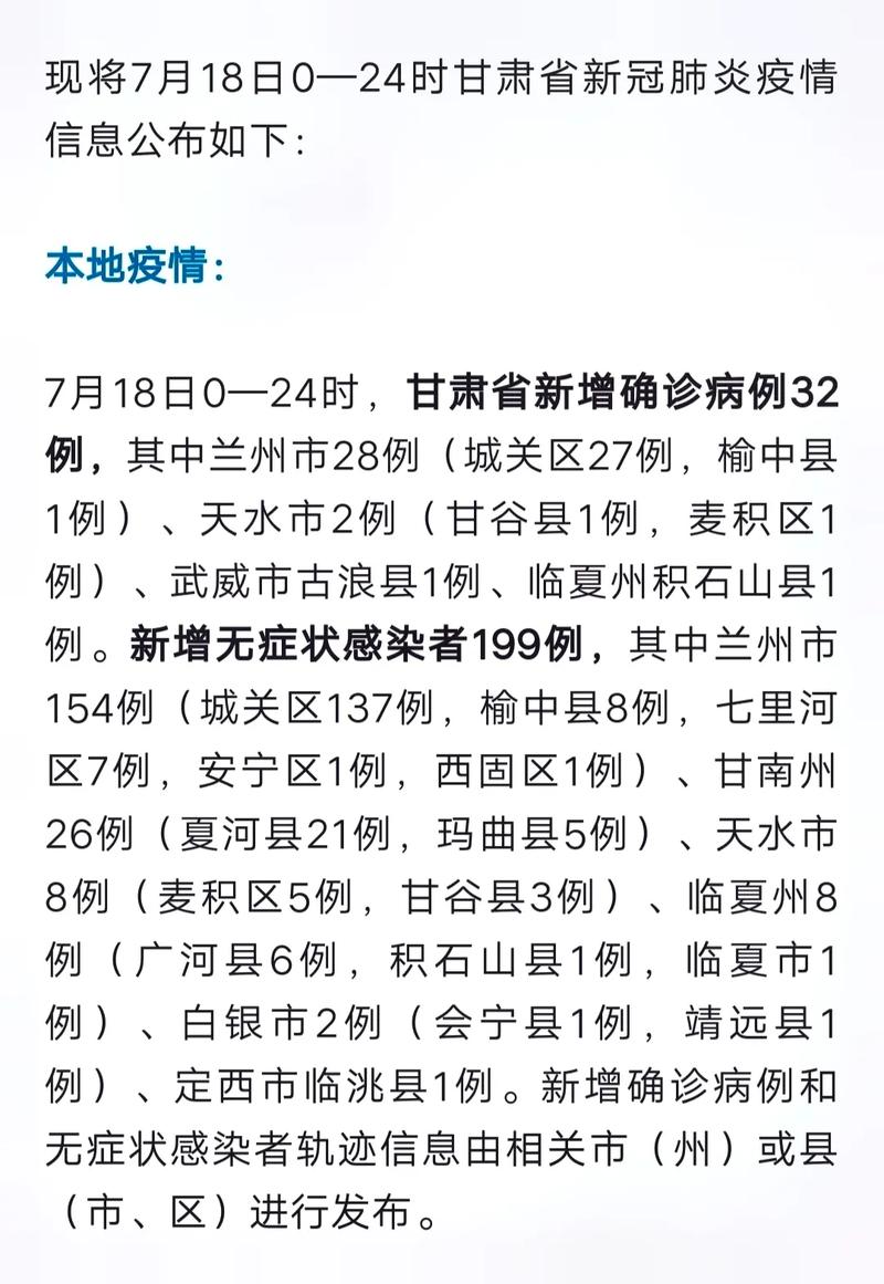 【甘肃疫情，甘肃疫情最新数据消息中高风险地区名单】-第4张图片