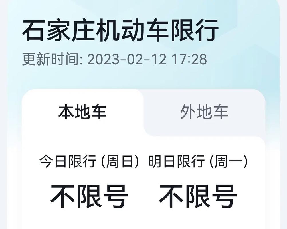 石家庄节假日限号吗(石家庄节假日限号吗?)-第1张图片