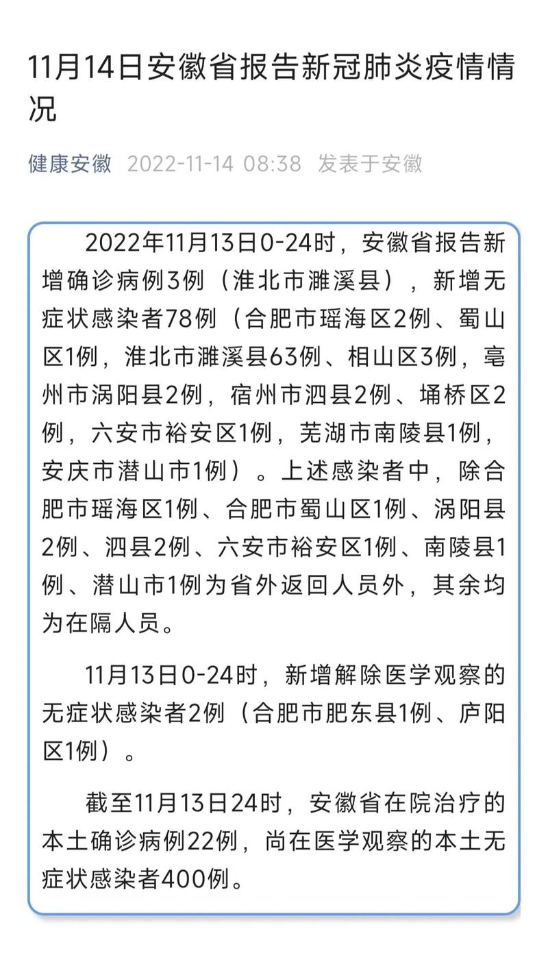 【安徽21疫情，2021安徽疫情最新公告】-第1张图片