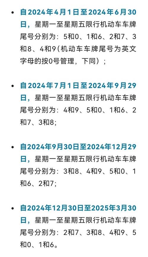 周五限行尾号是多少(北京周五限行尾号是多少)-第8张图片