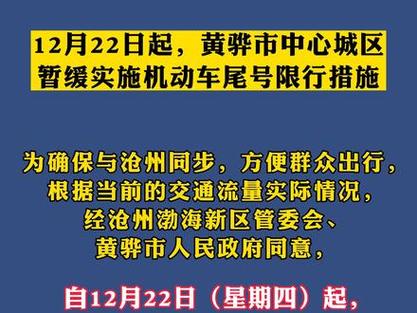 黄骅车限行么今天限行吗-黄骅限行时间几点到几点-第4张图片